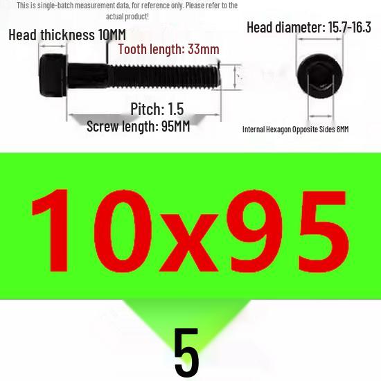 High-Strength Grade 12.9 Internal Hex Head Screws M1.4-M20