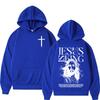 Faith Christian Jesus Is King Bible Verse Hoodies Men Women Clothing Fashion Harajuku Sweatshirts Fleece Long Sleeves Pullovers