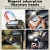 1200mAh Mini Magnetic Flashlight Waterproof Hat Clip Light Pocket Camping Light  Hiking