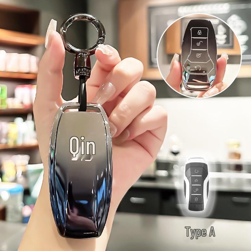 BYD Key Case for Han, Dolphin, Seagull, Mini, Yuan, Tang, Song Pro, and Qin Plus.