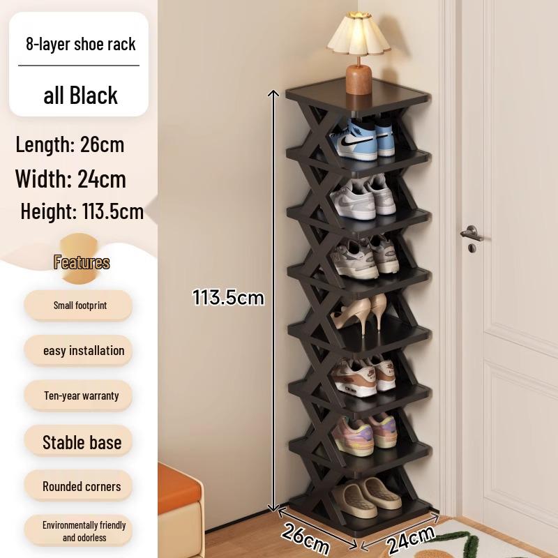 Space-Saving Dustproof Folding Shoe Rack for Narrow Entryways, Offices, or Dorms