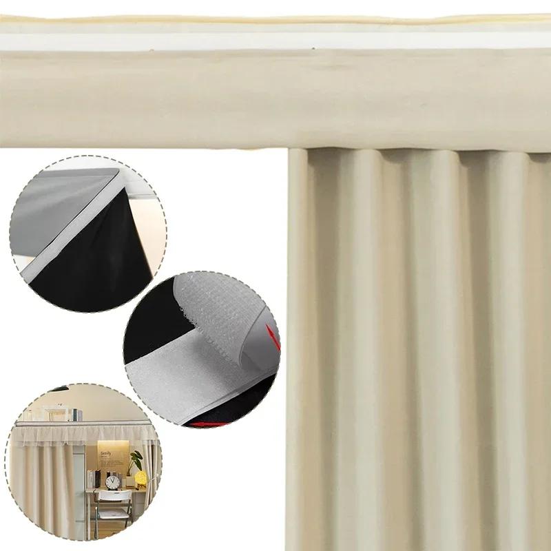 Student Dormitory Lower Berth Bed Pelmet Swags Self Adhesive Blackout Curtain Head BEasy Install Edroom Window Drape Valance