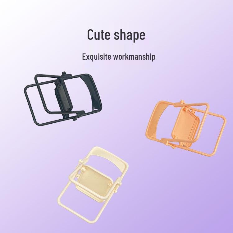 Miniature Colorful Folding Chair Doll Ornament - Creative Desktop Decor Children's Toy