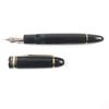 Great MONTBLANC fountain pen Meisterstck 149 white star Black gold 14K mens Used