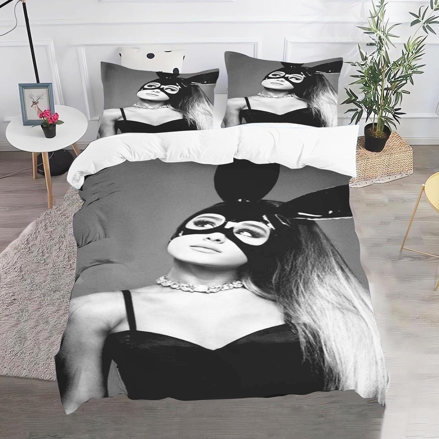 

Изысканные 3D обои с Арианой Гранде, аниме, цифровая печать, комплект постельного белья, пододеяльник, одеяло, кровать, для молодежи, детей, девочек, мальчиков, подарок 135x200cm