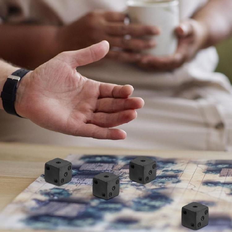 16mm Würfelset Bunte sechsseitige Würfelwürfel mit großen Punkten Spielwürfel Runder Block Kinder Matheunterricht Lernspielzeug