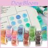 100pcs Washi Tape Round Dot Stickers Vibrant Handpainted Colors For Scrapbooking Decor