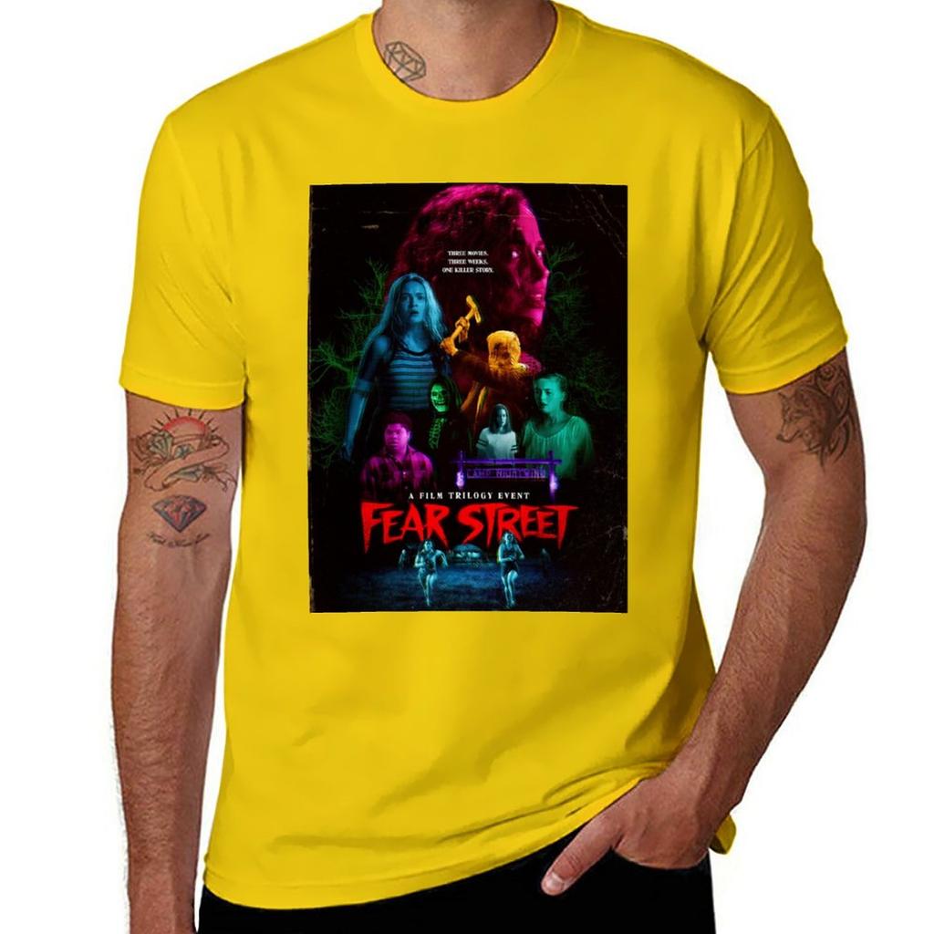 Fear street TShirt plain Short sleeve tee oversizeds men clothings