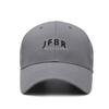 Embroidered letter baseball cap with side perforations – a casual, versatile and stylish cap for outdoor sun protection