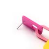 Fun Contrasting Color Splicing Geometric Matte Acrylic Earrings, Candy Color Exaggerated Personality Hipster