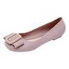 Fashion 2024 New Women's Sandals Solid Color Flat Bottom Fashion Round Head Summer Outerwear Daily Casual Flat Bottom Single Shoe