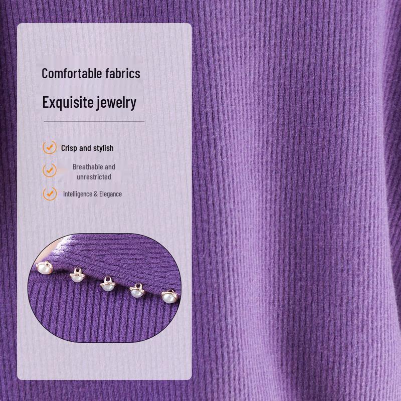 QianLian Women's 100% Wool Lapel Sweater