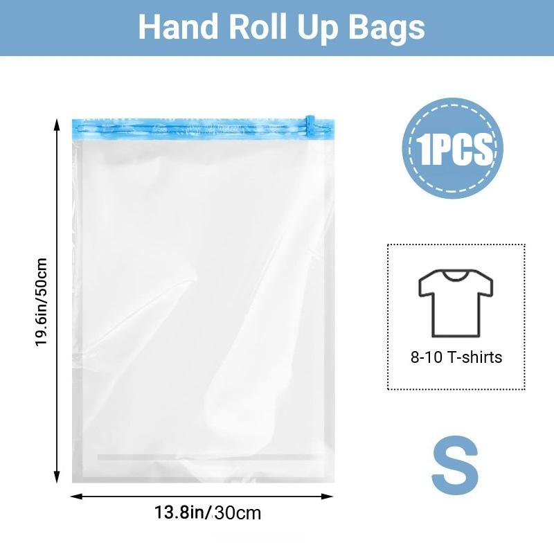 

Сворачивающиеся компрессионные мешки Многоразовые вакуумные мешки для хранения для органайзера для путешествий Экономия места в чемодане Насос не требуется Show in Picture