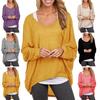 Elegant Women Plus Size Long Sleeve Pullover T-shirt With Loose Baggy Casual Fit