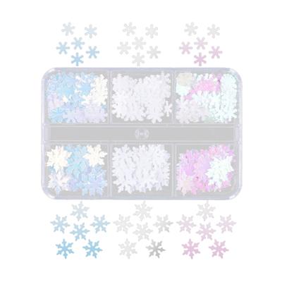 Weihnachtsglitzer-Konfetti, Epoxidharz-Formfüller, Nagel-Pailletten, Glitzerflocken, Nageldekor, Schneeflocken-Harz-Füllmaterial