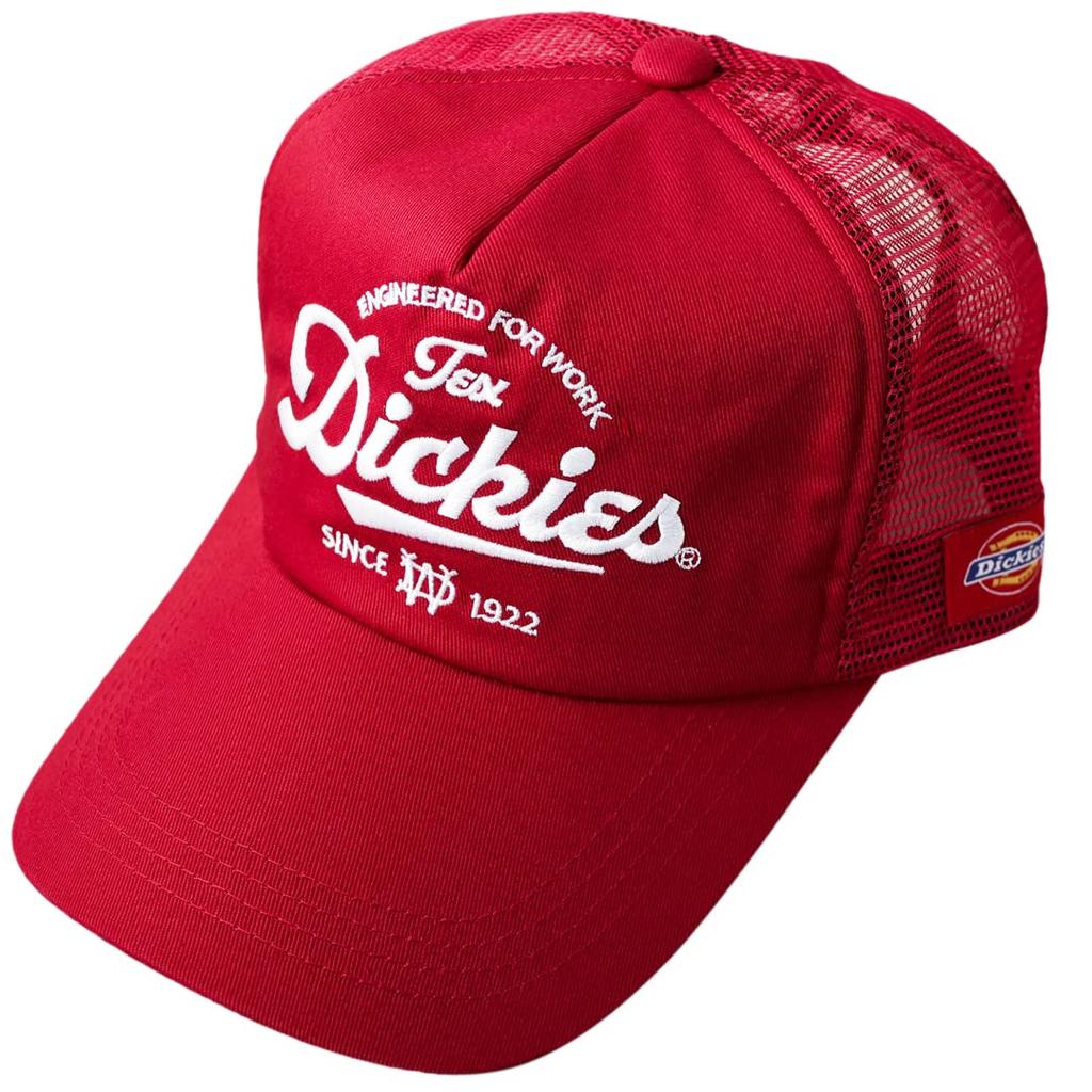 Dickies Mesh Cap with Original Logo, Unisex, Black, American Casual, Street Style (Free Size, DK Classic Wine)