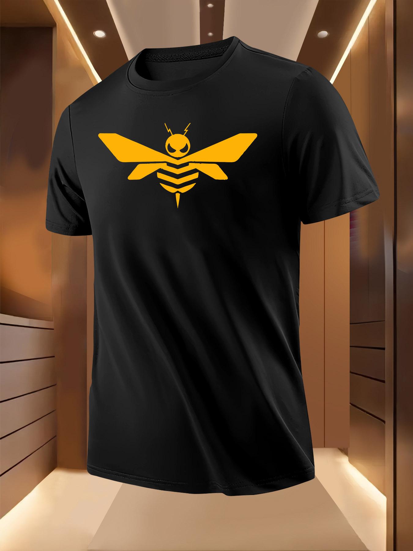 Graphic Tshirt - Bold Bee Print Summer Tee XXXXL