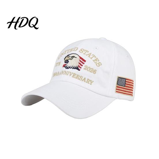 Memorial Day Baseball Cap Cap Vintage Worn Style Washed Denim Hat 250th Anniversary 1776-2026 Embroidered Patriotic Dad Adjustable Breathable