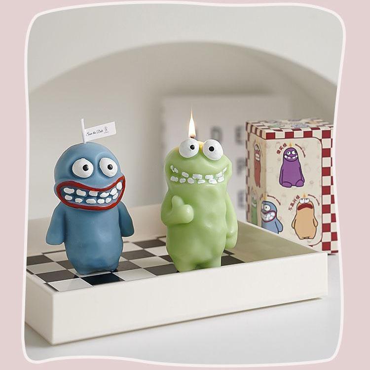 Mud Man Monster Aromatherapy Candle Ornament Nordic Style Creative Exquisite Ugly Cute Room Smoked Candle Birthday Gift Gift
