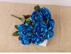 Cross Simulation 9-Head Velvet Rose Wedding & Home Decoration Artificial Flowers