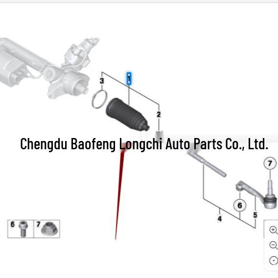 BMW X1 E84 Steering Rack Rubber Dust Cover (Part No. 32106765079)