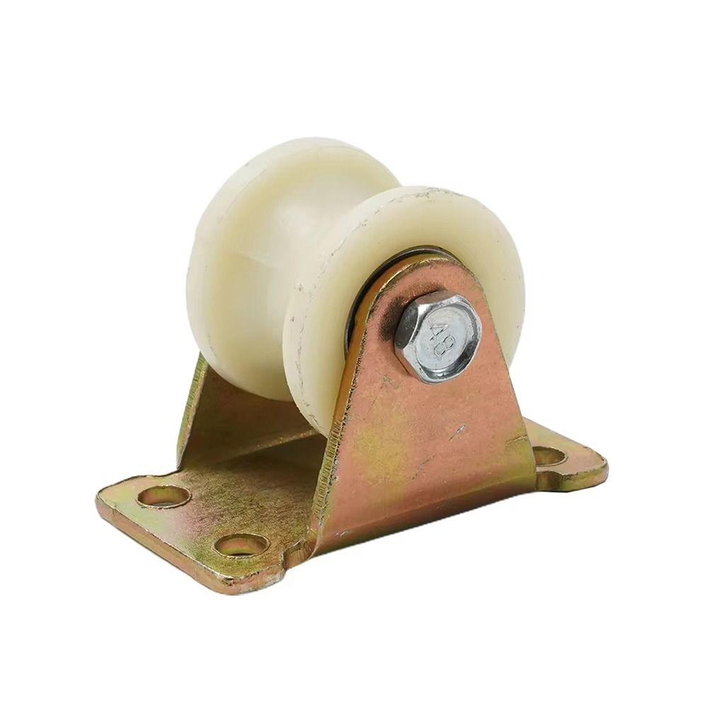 1Pcs Durable Grooved Nylon Bearing Pulley With Stand 30mm 45# Roller Track Wheel 30U/V Rigid Caster Door