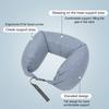 Neck Pillow Neck Support Breathable Stuffable U-Shaped Pillow With Hidden Zipper Adjustable Drawstring Neck Pillow For Travel
