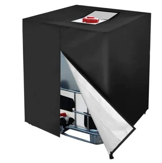 IBC Tank Cover Outdoor Garden Waterproof Cover 1000 Liters IBC Rain Water Container Ton Barrel Sun Protective Foil Dust Covers