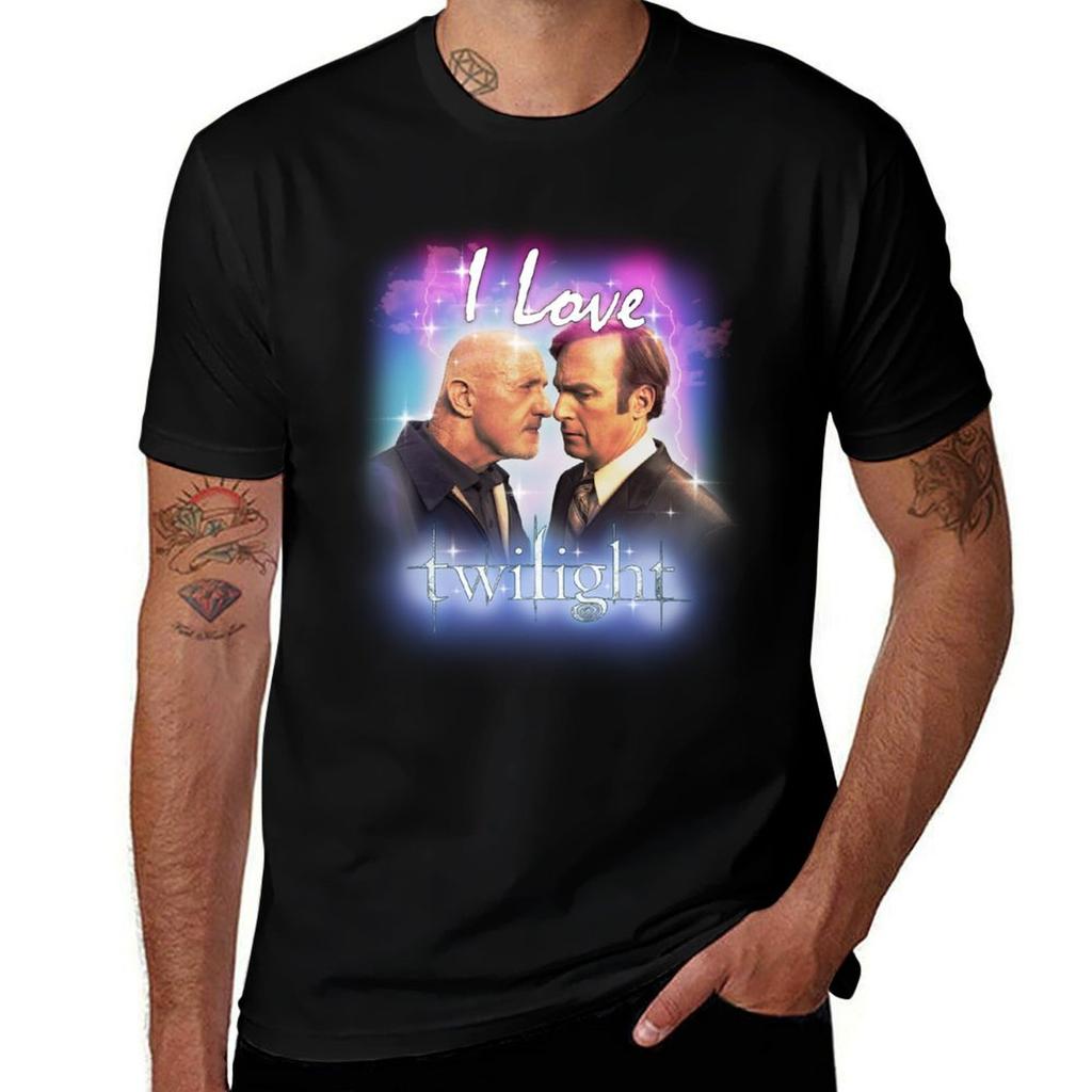 Saul Goodunisex And Mike Ehrunisextraut I Love Twilight Tshirt Basic All Season Solid Tshirt