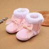 New Fashion Comfortable Shoes Newborn Baby Girls Boys Soft Booties Solid Pompom Snow Boots Infant Toddler Newborn Warming Shoes