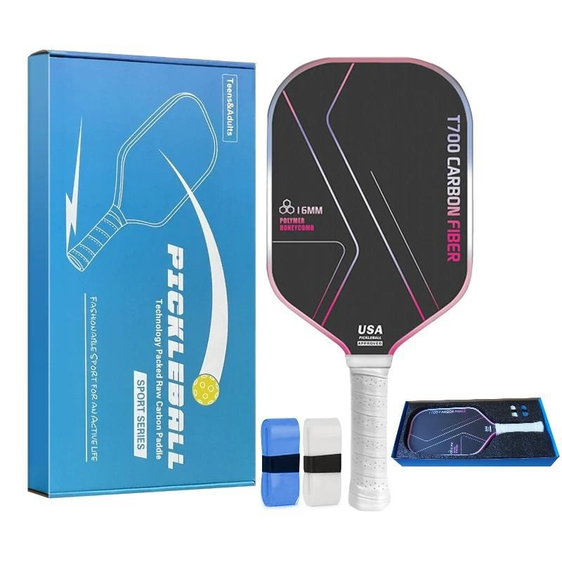 T700 Carbon Fiber Pickleball Paddles Professional Full Set Indoor Outdoor Play