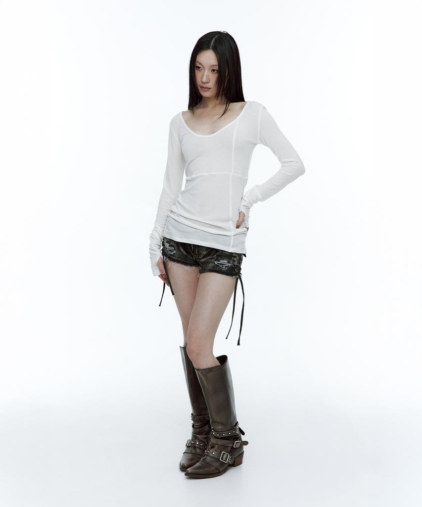 ROUGHNECK Crossline Slim Top White