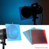 6pcs 25 * 20cm Transparent Lighting Color Correction Gel Sheets Filters Set for Flash Light Speedlite (Red  Blue  Green