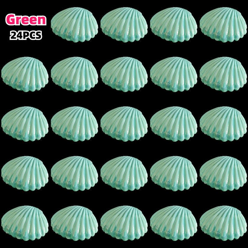 24pcs Seashell Candy Boxes Pastel Pink Turquoise Purple Blue White Wedding Birthday Beach Party Favor Candy Containers Box Decor
