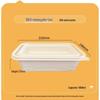 Eco-Friendly 1000ml Rectangular Disposable Meal Boxes, 300 Sets