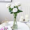 5Pcs Artificial Flowers Cheap Bouquet Beautiful Silk Roses Wedding Vase for Home Decor Fake Plants Christmas Decorative Wreaths