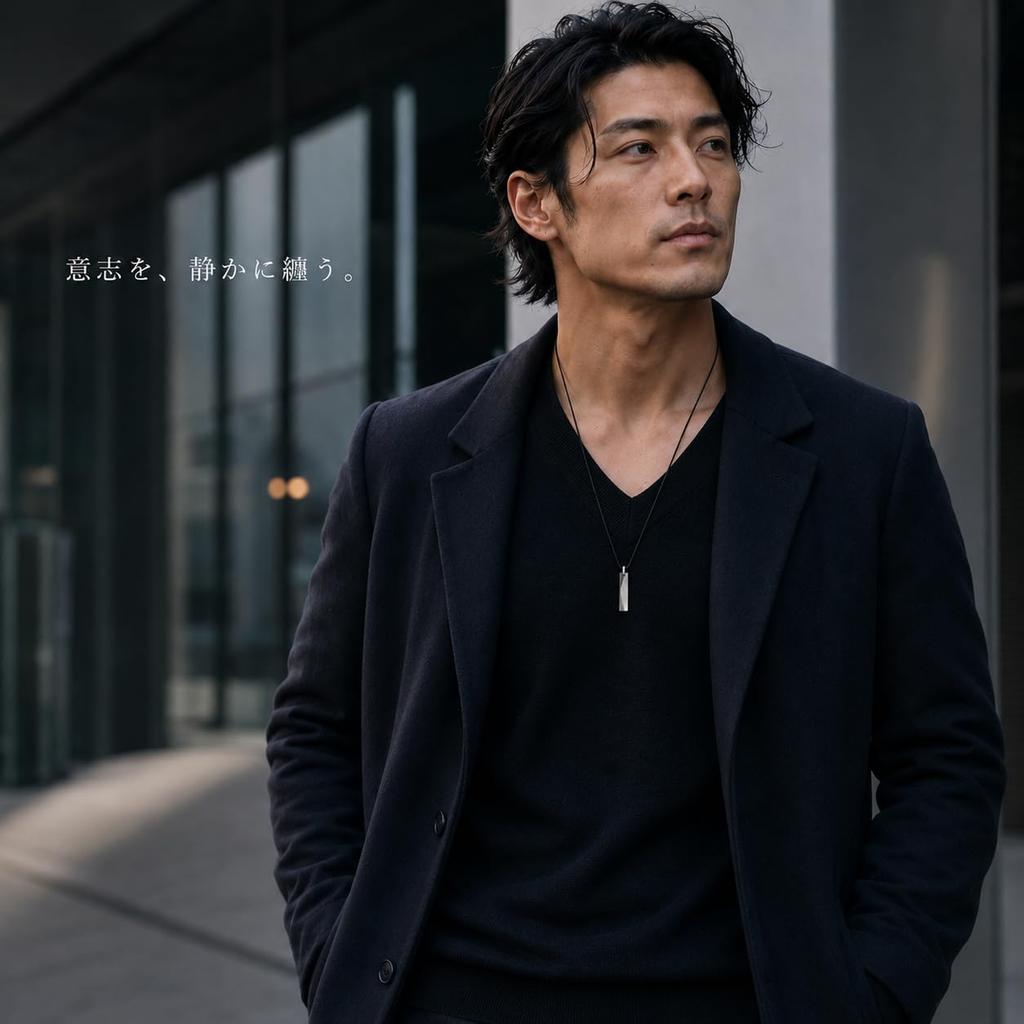 [Rockyu] Brand Bar Necklace for Men - Simple Tungsten Rectangular Stick Pendant - Y-Shape - Hypoallergenic - Perfect for Anniversaries, Christmas, and