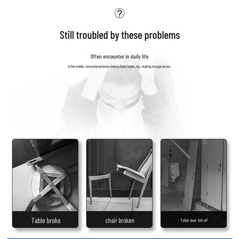 Thickened Stainless Steel I-shaped Angle Bracket for Table and Chair Fixing