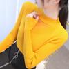Autumn/winter Women's Knitted Bottoming Shirt Half Turtleneck Mesh Cutout Sweater Slim Knit Sweater Pullover Jumper Top