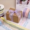 Creative 2.5cm Star Silk Ribbon Woven Tape Polyester Gifts Packaging Material Gift Wrapping Bouquets DIY Decor