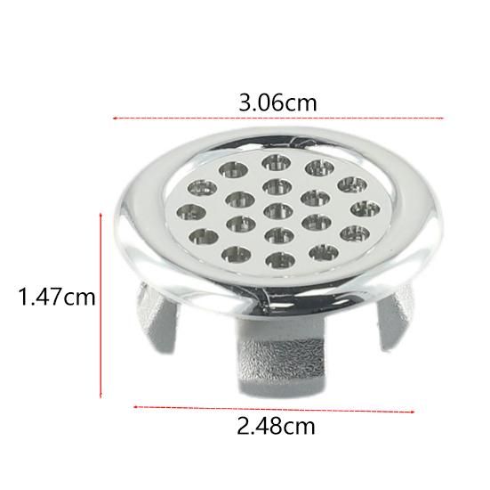 Sink Overflow Ring Sanitary Pedestal 2pcs Replacement Hole