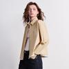 Chuyu Women's Color-Block Faux Two-Piece Cotton Shirt