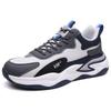 Men's Shoes Spring and Summer New Leather Mesh Casual Sports Shoes Versatile Breathable Soft Sole Non-slip Lightweight Running Shoes