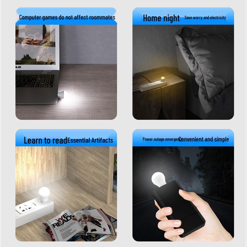 Mini USB LED Night Light - Bedside, Dorm, Toy Light