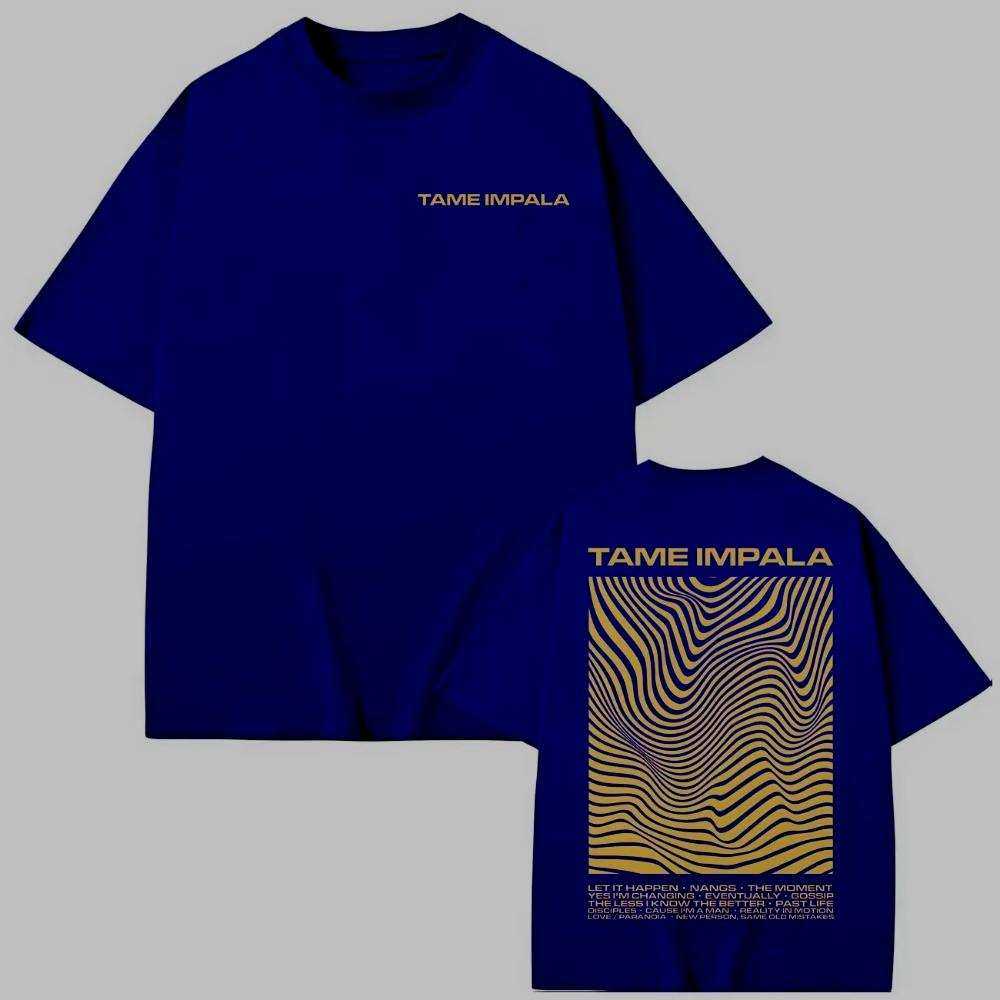 Rocková Kapela Tame Impala Merch Trička Vysoká Kvalita Móda Oversized Trička Muži Ženy Ležérní Bavlna Krátký Rukáv Tričko