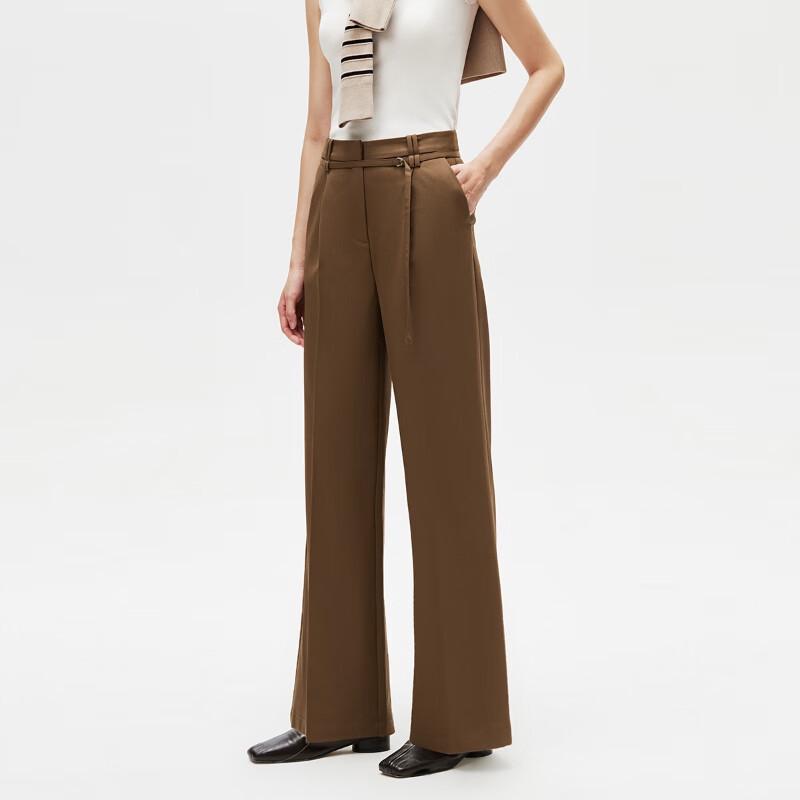 VERO MODA Women's 2024 Autumn Straight-Leg Belted Suit Pants