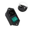 3P 50HZ Socket C-14 Socket 50HZ Frequency Electrical Devices Illuminated Switch Plastic Material For Appliances
