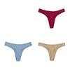 3PCS Women's Sexy Panties G-String Fashion Underwear Breathable Thongs Ladies Intimates Lingerie Thong Low Waist Briefs