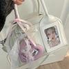 Y2K Harajuku Shoulder Bag Women Korean Transparent Ita Bag Crossbody Bag Female Japanese Designer Trend Handbag Purse