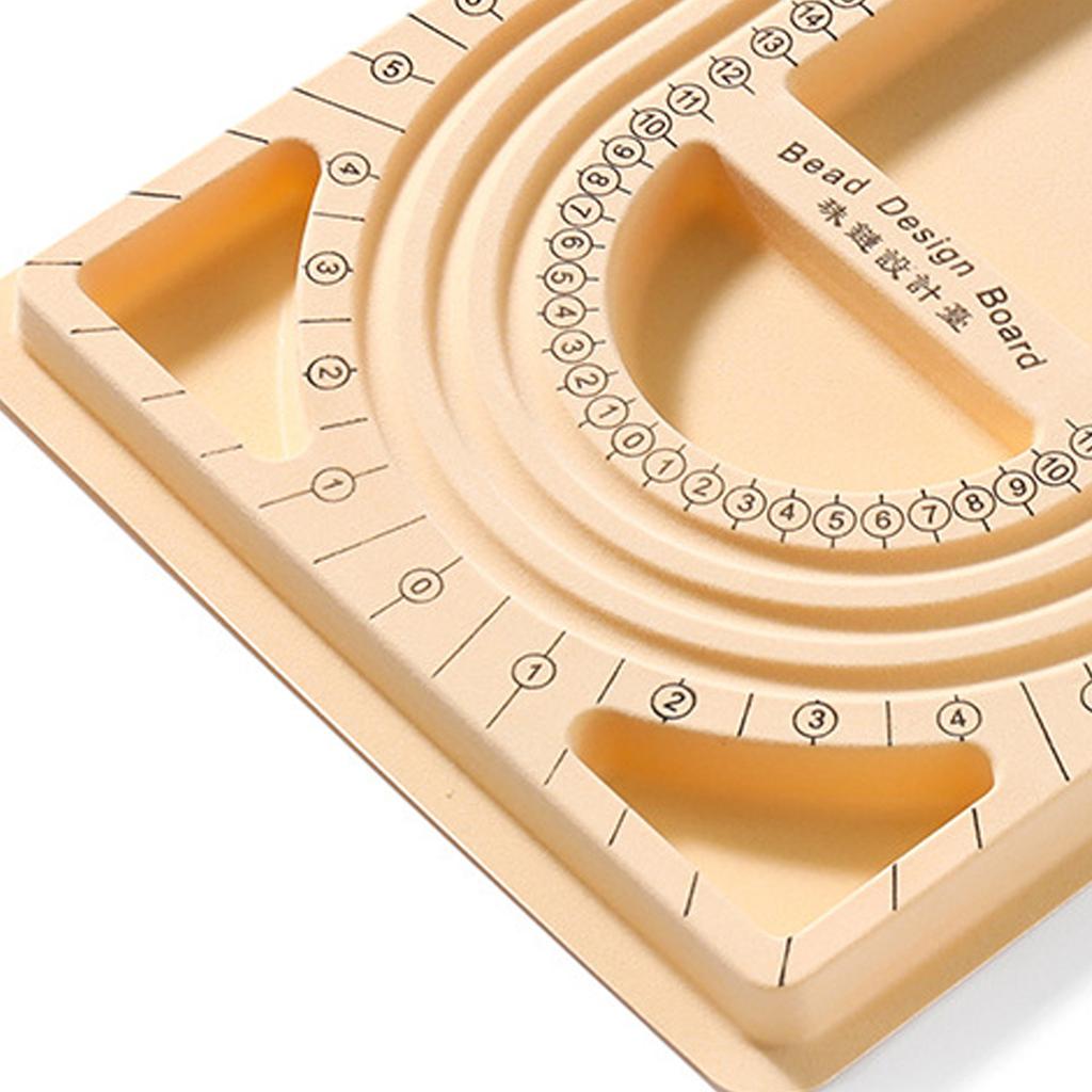Portable Bead Stringing Platform For Jewelry Makers Adjustable Spacer Tray With Nonslip Design Beading Platform